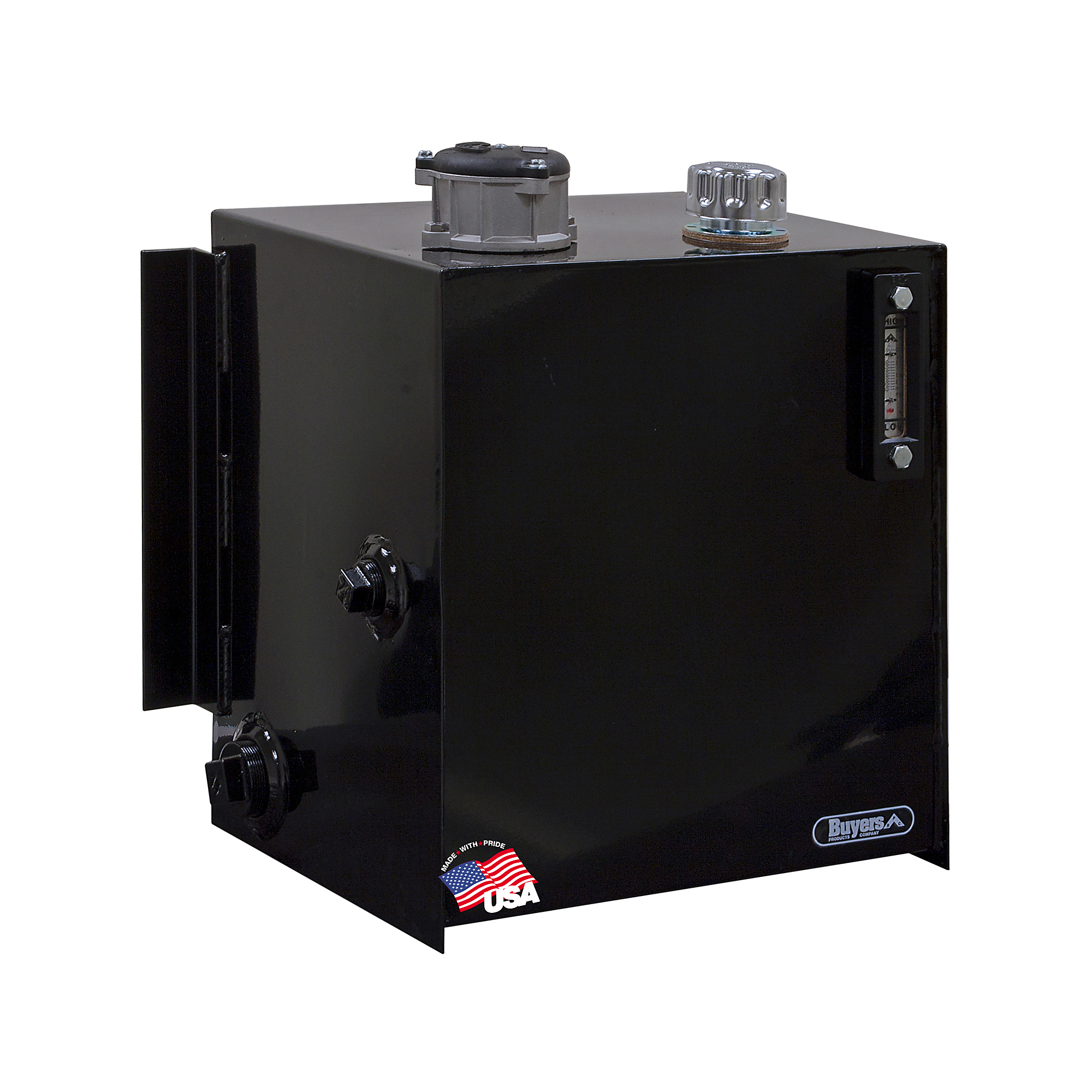 Buyers Products, Reservoir, 25Gal, W/10 Mic. Filter, Capacity 25 Gal, Suction Port Size 2 in, Return Port Size Multiple in, Model# SMR25SF10